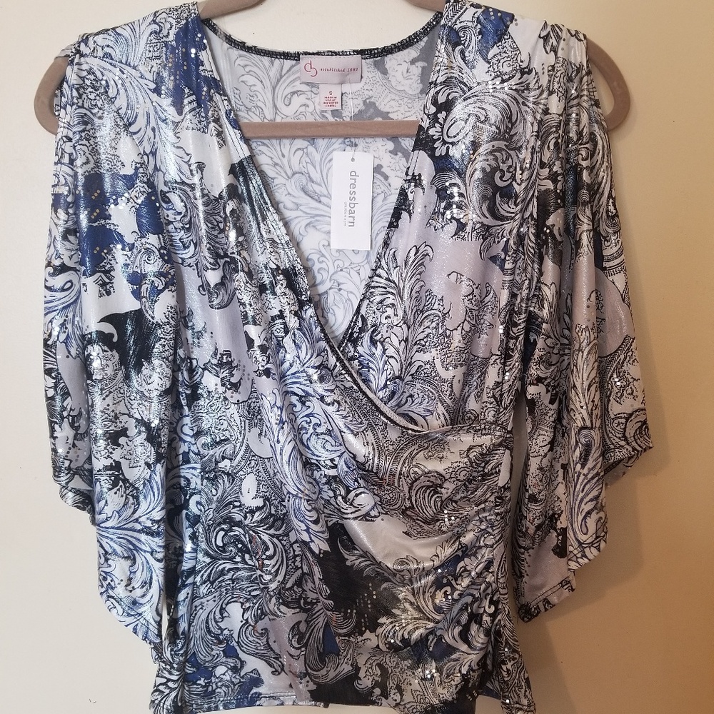 DRESSBARN Open shoulder Blouse!